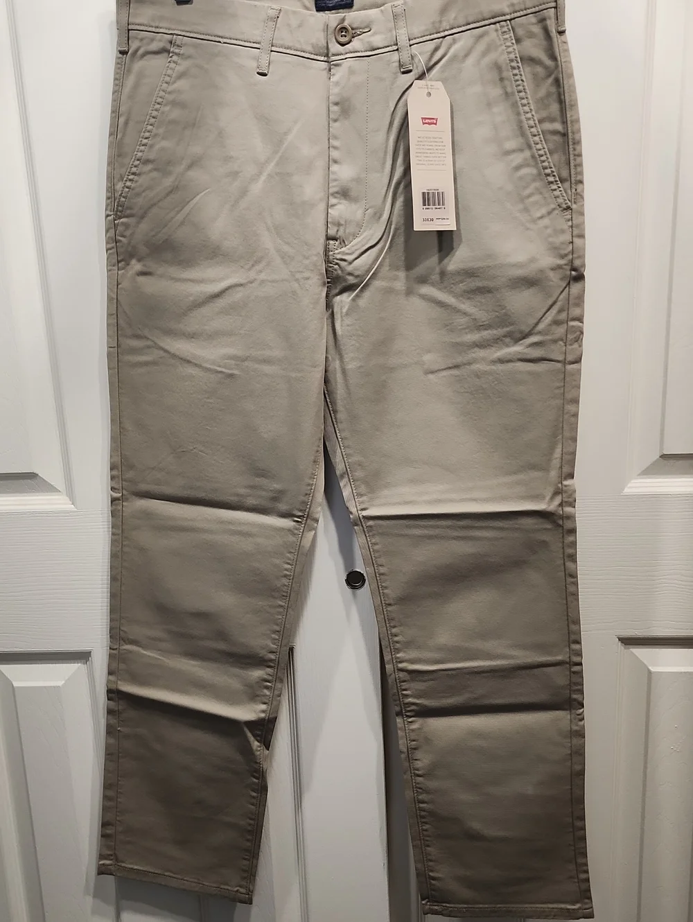 Levi's Men's Light Khaki Straight Chinos 33x30